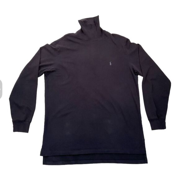 Polo by Ralph Lauren Mens Dark Purple Turtleneck Sweater Pullover Size Large - Picture 1 of 12